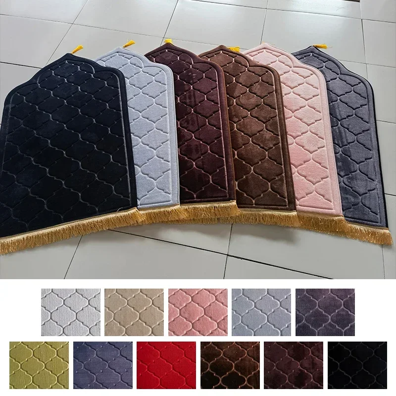 Flannel Prayer Mat Worship Blanket Worship Kneel Embossing Floor Carpets Non-slip Soft Portable Travel Prayer Rug Ramadan Gift
Flannel Prayer Mat Worship Blanket Worship Kneel Embossing Floor Carpets Non-slip Soft Portable Travel Prayer Rug Ramadan Gift