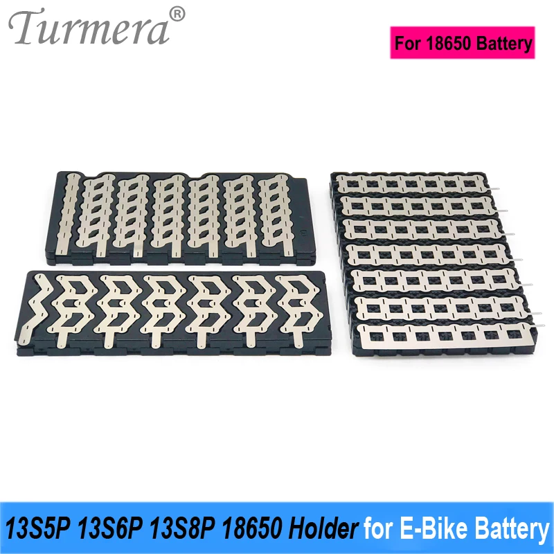 Turmera 18650 Battery Hoder 13S5P 13S6P 13S8P with Soldering Nickel for 48V 52V Electric Bike or E-Scooter Lithium Batteries Use
Turmera 18650 Battery Hoder 13S5P 13S6P 13S8P with Soldering Nickel for 48V 52V Electric Bike or E-Scooter Lithium Batteries Use