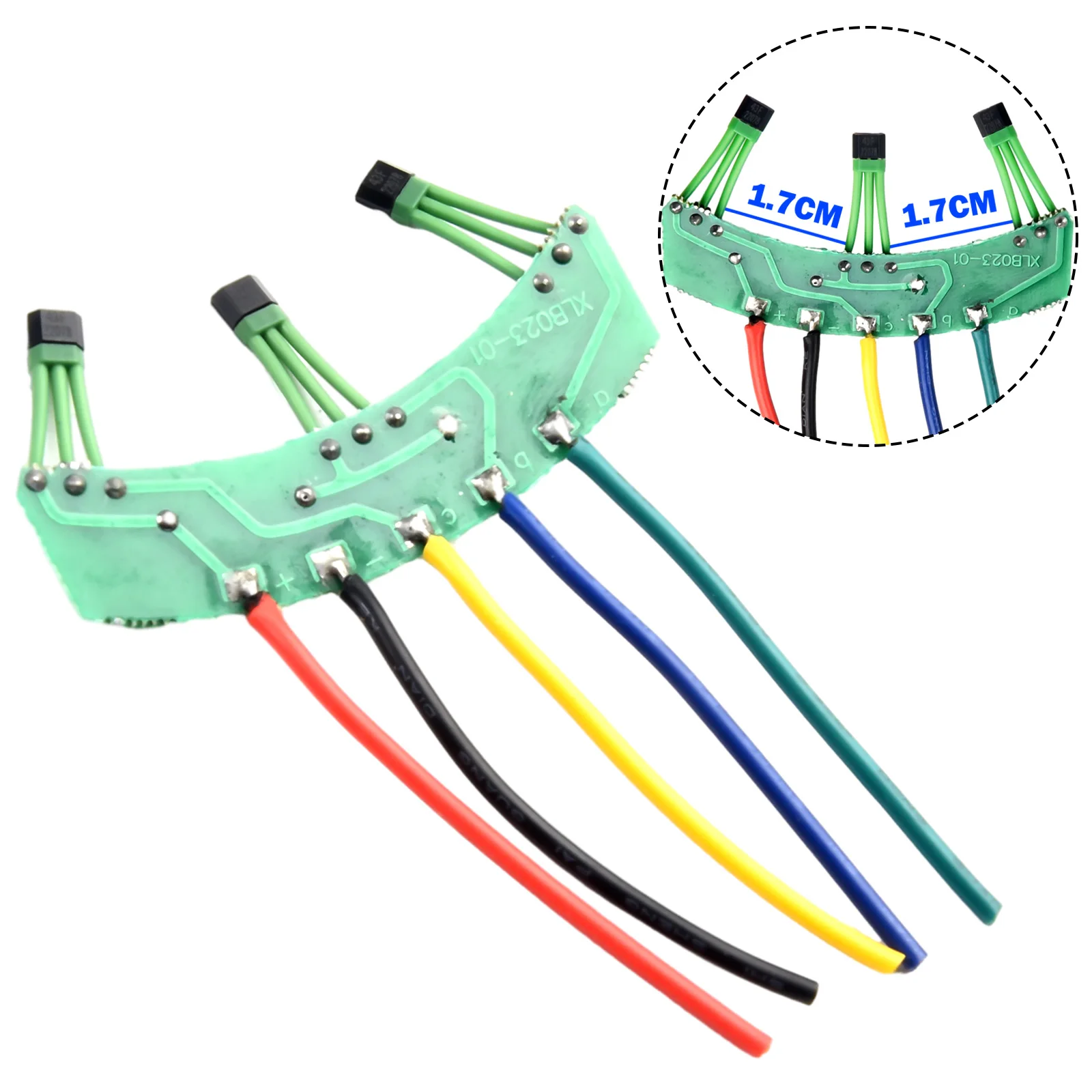 Electric Bicycle PCB 120° 43F PCB 5cm E-bike Hall Sensor With Cable For 3 Wheel Differential Motor For 43F Sine Wave Motor
Electric Bicycle PCB 120° 43F PCB 5cm E-bike Hall Sensor With Cable For 3 Wheel Differential Motor For 43F Sine Wave Motor