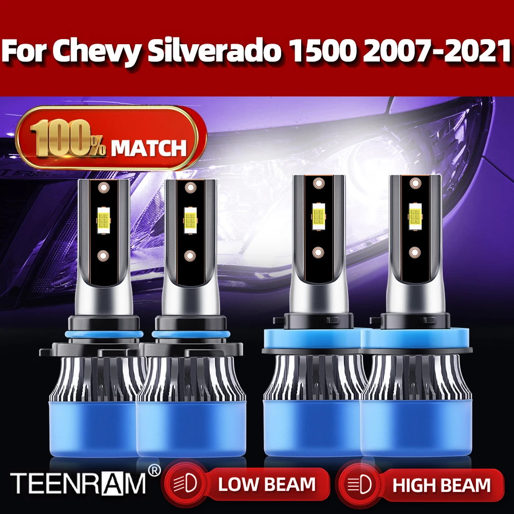 LED Headlight Bulbs 240W 40000LM Auto Lamps 12V Turbo Car Lights 6000K For Chevy Silverado 1500 2007-2017 2018 2019 2020 2021
LED Headlight Bulbs 240W 40000LM Auto Lamps 12V Turbo Car Lights 6000K For Chevy Silverado 1500 2007-2017 2018 2019 2020 2021