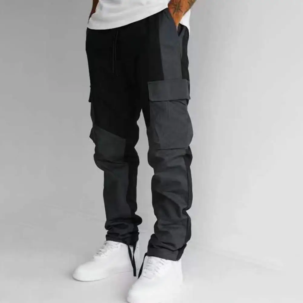 Men Dialy Trousers Versatile Men's Cargo Pants Stylish Patchwork Design Comfortable Elastic Waist Multiple Pockets for Sports
Men Dialy Trousers Versatile Men's Cargo Pants Stylish Patchwork Design Comfortable Elastic Waist Multiple Pockets for Sports