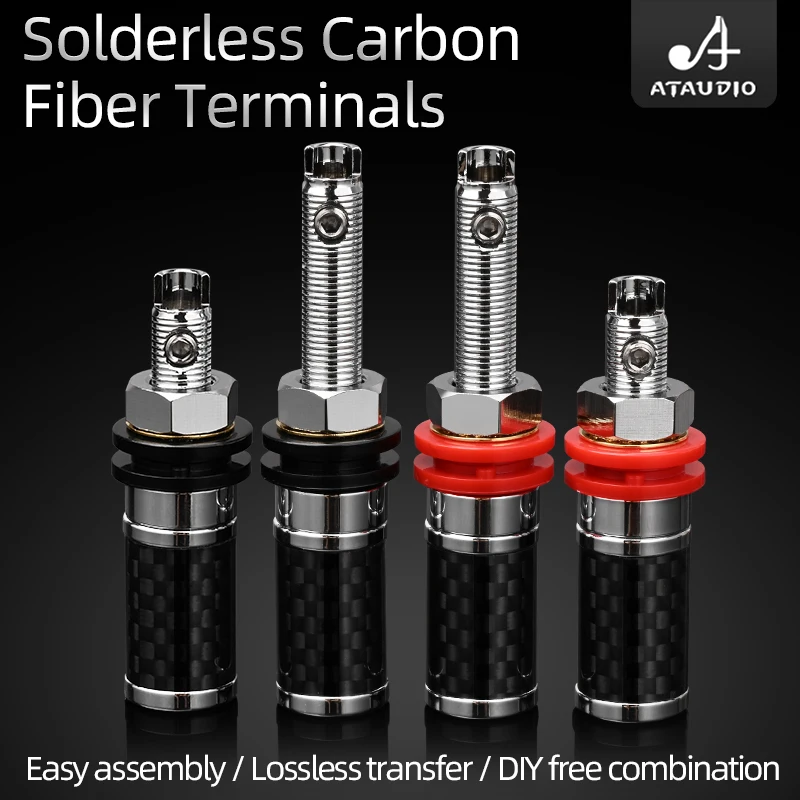 4PCS HiFi Binding Post Rhodium Plated Carbon Hi-end Rhodium Plated Fiber Speaker Terminal Binding Post
4PCS HiFi Binding Post Rhodium Plated Carbon Hi-end Rhodium Plated Fiber Speaker Terminal Binding Post