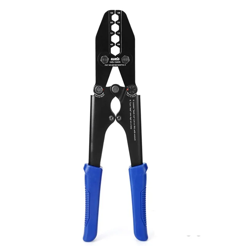 IWISS IWS-1040S Crimping pliers wire Cable Crimper for Copper Cable Lugs Work for 1/0,2/0,3/0,4/0AWG crimping tools
IWISS IWS-1040S Crimping pliers wire Cable Crimper for Copper Cable Lugs Work for 1/0,2/0,3/0,4/0AWG crimping tools