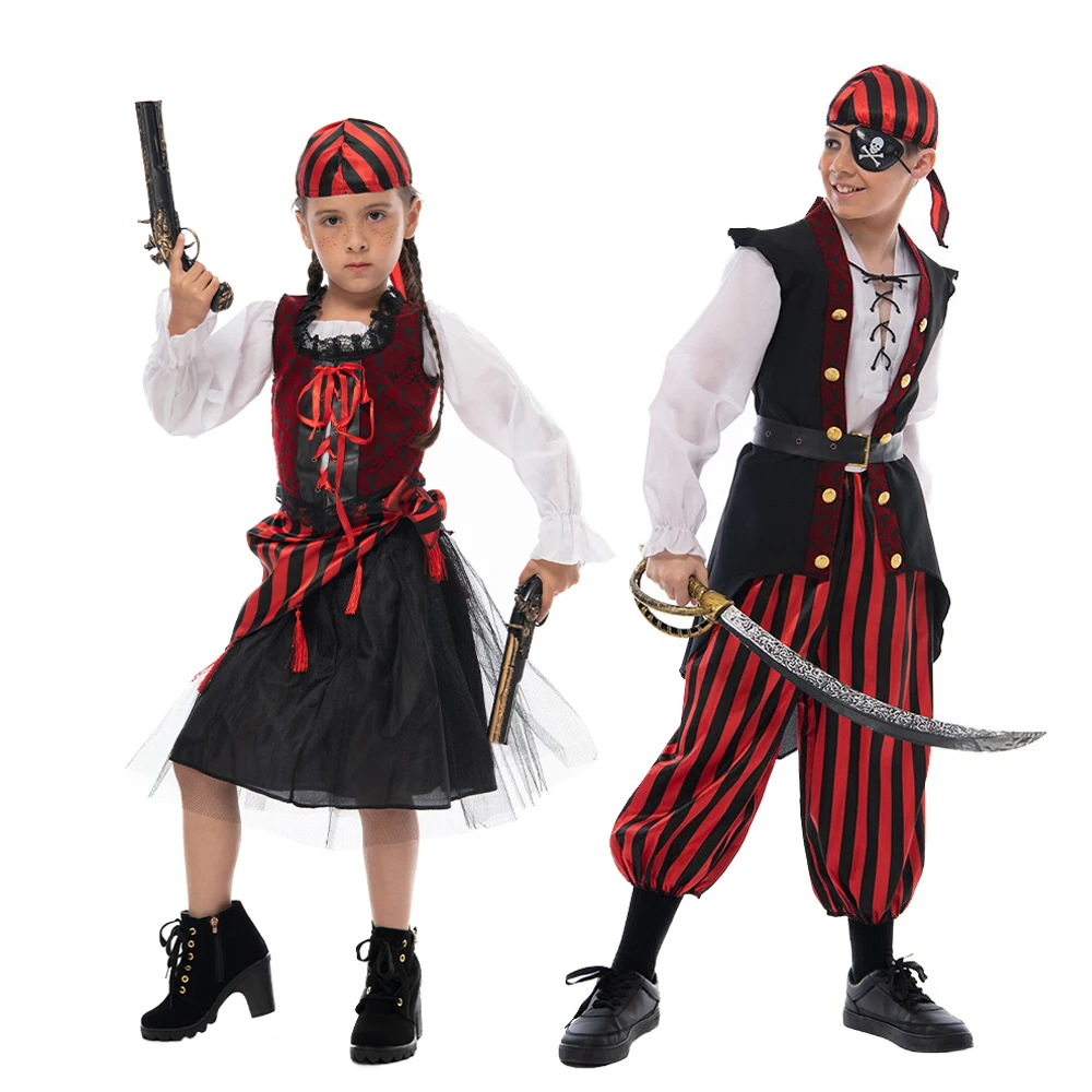 Caribbean Pirate Kids Funny Cosplay Costume Carnival Easter Purim Fancy Dress Child Halloween Captain Comfortable Outfits Party
Caribbean Pirate Kids Funny Cosplay Costume Carnival Easter Purim Fancy Dress Child Halloween Captain Comfortable Outfits Party
