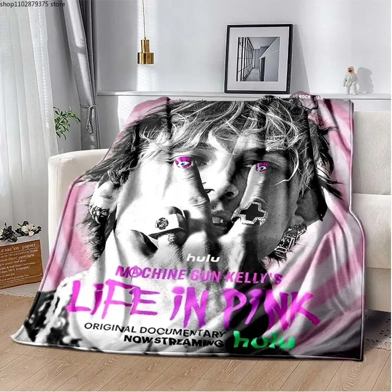 

Machine Gun Kelly Poster Printed Blanket,rapper Music Blankets,Sofa Bed Living Room Bedroom Throw Blanket,Decke,frazad,coperta