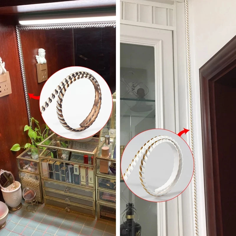 PVC Livingroom Mirror Edge Banding Strips Self-Adhesive Wall Gap Line Decor Strip Waterproof Dustproof Ceiling Baseboard Strip
PVC Livingroom Mirror Edge Banding Strips Self-Adhesive Wall Gap Line Decor Strip Waterproof Dustproof Ceiling Baseboard Strip