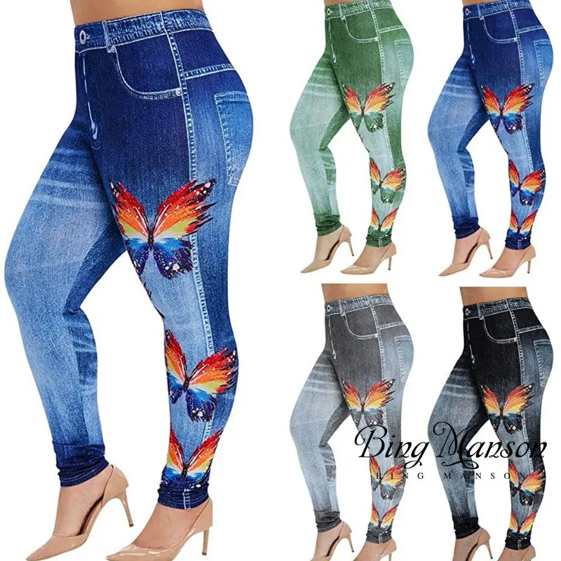 New Style Summer Women Vintage Digital Printing Imitation Denim Hip Lift Super Elastic Casual Sexy Slim High Waist Pants Y2k
New Style Summer Women Vintage Digital Printing Imitation Denim Hip Lift Super Elastic Casual Sexy Slim High Waist Pants Y2k