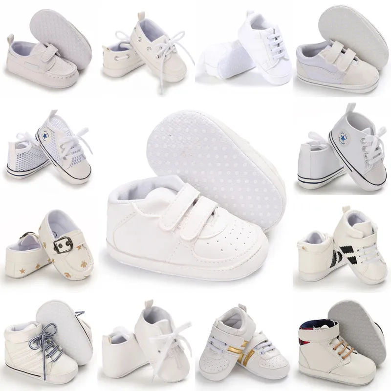 

VALEN SINA Christening Baby Boy Shoes 1 Year Old Soft Sole Babies Fashion White Baptismal Shoes Baptism Shoes for Girls