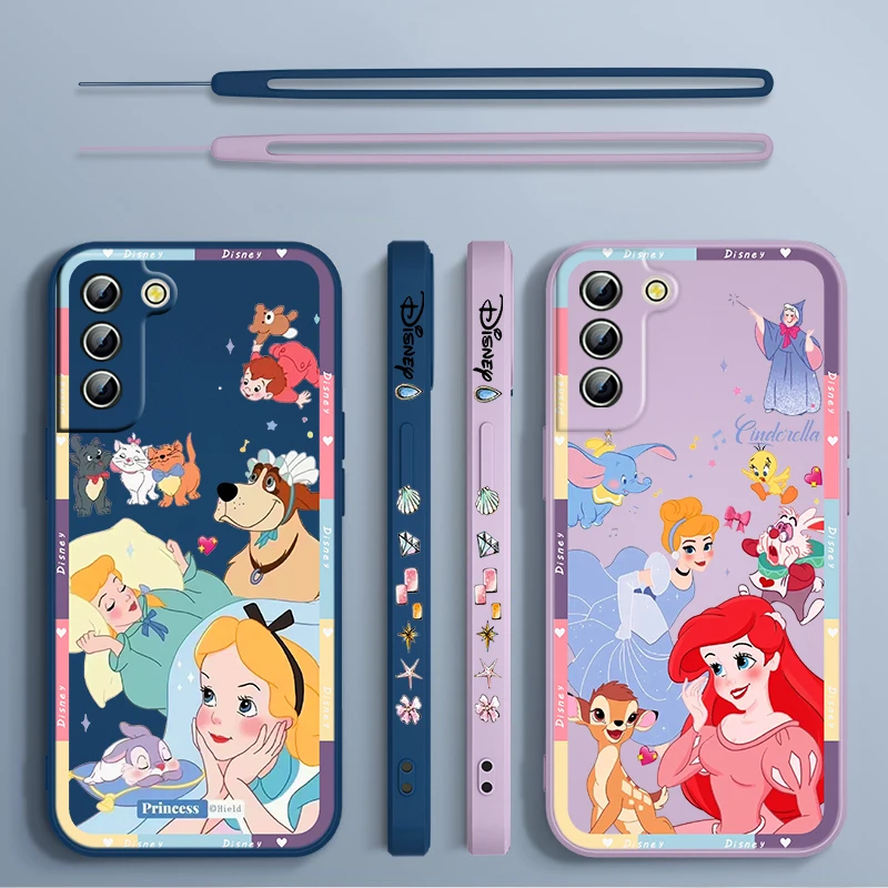 Disney Princess Fashion Phone Case For Samsung Galaxy S23 S22 S21 S20 Pro FE Note 20 Plus Ultra Liquid Left Rope Cover
Disney Princess Fashion Phone Case For Samsung Galaxy S23 S22 S21 S20 Pro FE Note 20 Plus Ultra Liquid Left Rope Cover