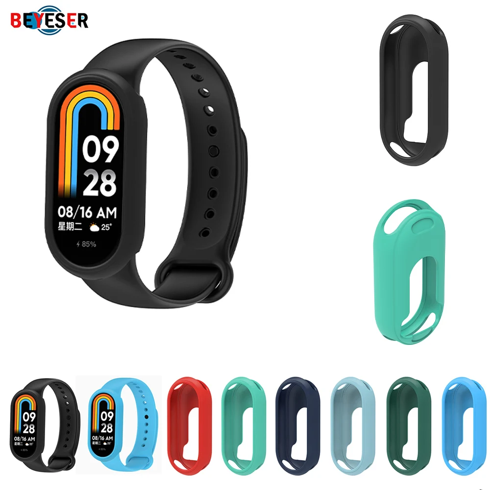 Strap+ Watch Case Set For Xiaomi Mi Band 8 Sports Replacement Watchband Wristband Smart Watch Fashion Silicone Accessories
Strap+ Watch Case Set For Xiaomi Mi Band 8 Sports Replacement Watchband Wristband Smart Watch Fashion Silicone Accessories