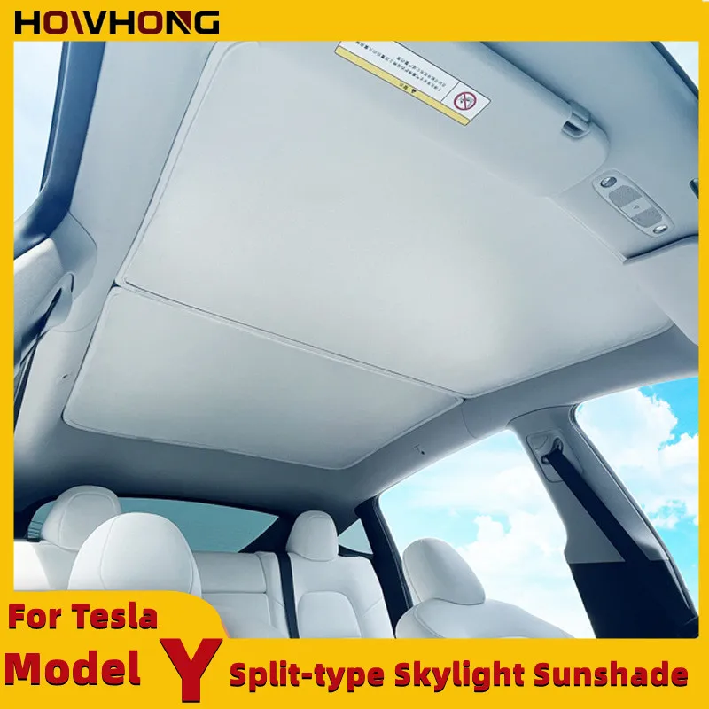 Sunshade For Tesla Model Y Split-type Skylight Sunscreen Heat Insulation Glass Sunroof Mesh Custom Make Car Interior Accessories
Sunshade For Tesla Model Y Split-type Skylight Sunscreen Heat Insulation Glass Sunroof Mesh Custom Make Car Interior Accessories