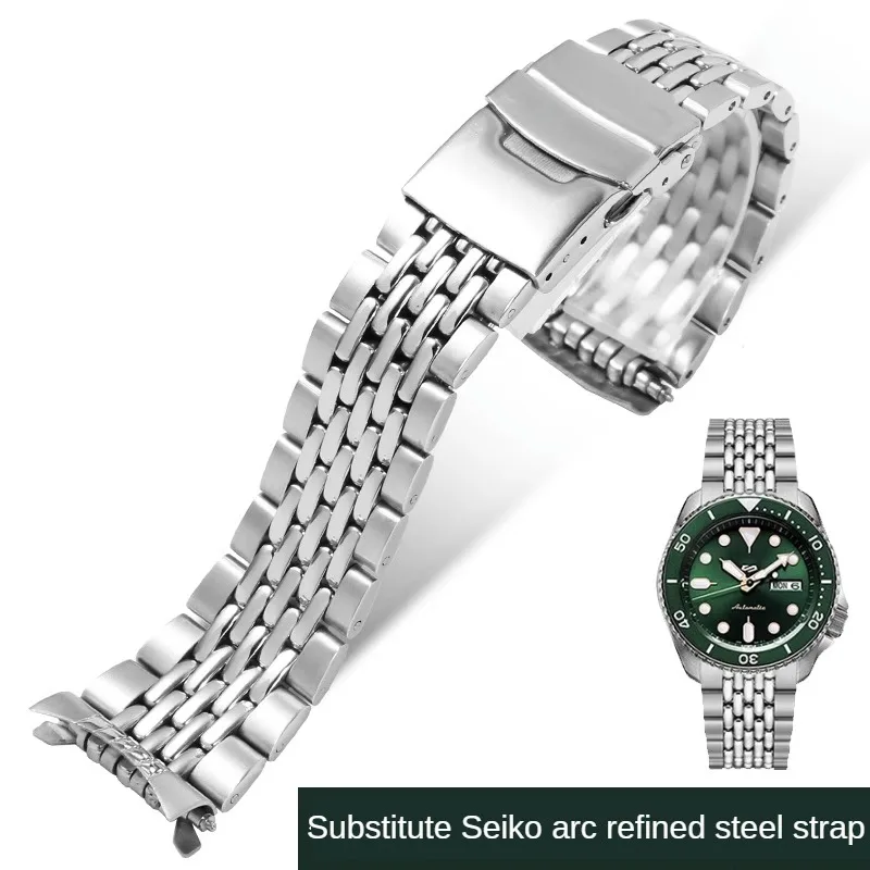 Refined steel Watch Strap Substitute Jinggong No.5/Black Green Water Ghost Series Arc Interface Stainless Steel Watch Chain 22mm
Refined steel Watch Strap Substitute Jinggong No.5/Black Green Water Ghost Series Arc Interface Stainless Steel Watch Chain 22mm