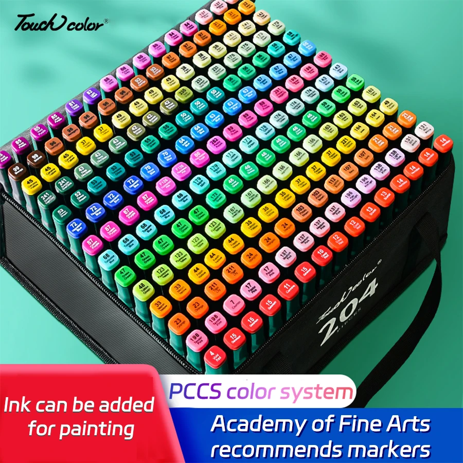 12/24/48/60/80/168 Colores Markers Brush Pens Set Painting Drawing Highlighter School Art Supplies for Artist Korean Stationery
12/24/48/60/80/168 Colores Markers Brush Pens Set Painting Drawing Highlighter School Art Supplies for Artist Korean Stationery