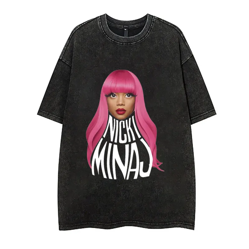 Rapper Nicki Minaj Pink Friday Album Graphic T Shirts unisex Oversized cotton Wash vintage T-shirt Hip Hop Harajuku Short sleeve
Rapper Nicki Minaj Pink Friday Album Graphic T Shirts unisex Oversized cotton Wash vintage T-shirt Hip Hop Harajuku Short sleeve