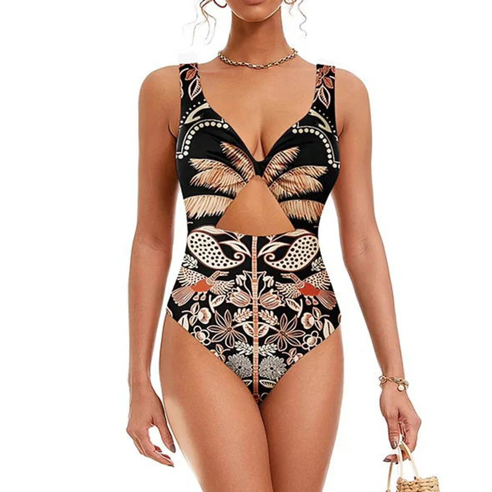 Пикантные купальники для женщин, 3 предмета, женский купальник-1 шт. + накидка-1 шт., купальные костюмы с винтажным принтом для большого размера
Пикантные купальники для женщин, 3 предмета, женский купальник-1 шт. + накидка-1 шт., купальные костюмы с винтажным принтом для большого размера