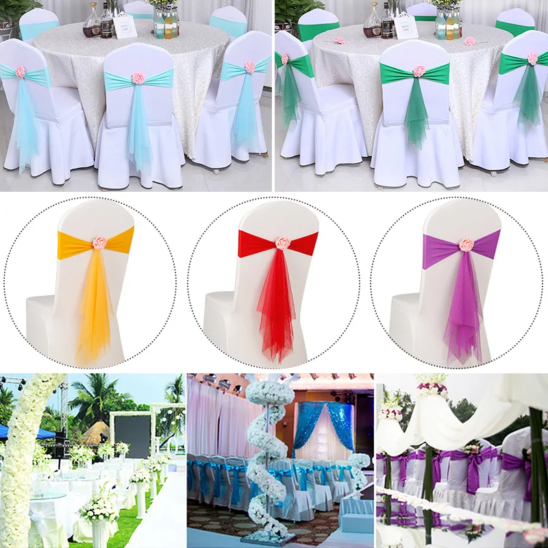 10pcs 13Colours Spandex Chair Sash with Rose Ball Artifical Wedding Chair Sashes Wedding Chair Bow Tie Chair Cover Band Party
10pcs 13Colours Spandex Chair Sash with Rose Ball Artifical Wedding Chair Sashes Wedding Chair Bow Tie Chair Cover Band Party