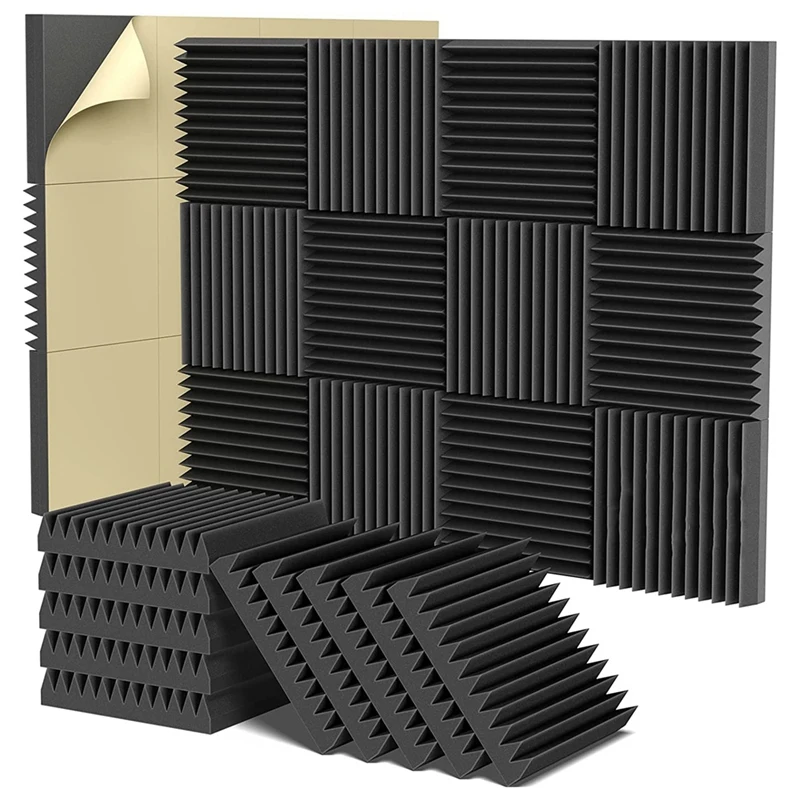 2X12x12inch Self-Adhesive Sound Proof Foam Panels, Acoustic Foam Panels Self Adhesive (12 Pack)
2X12x12inch Self-Adhesive Sound Proof Foam Panels, Acoustic Foam Panels Self Adhesive (12 Pack)