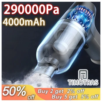 290000PA 차량용 청소기 무선 손잡이 미니 강력 청소기 가정용 무선 흡입 펌프 100000rpm