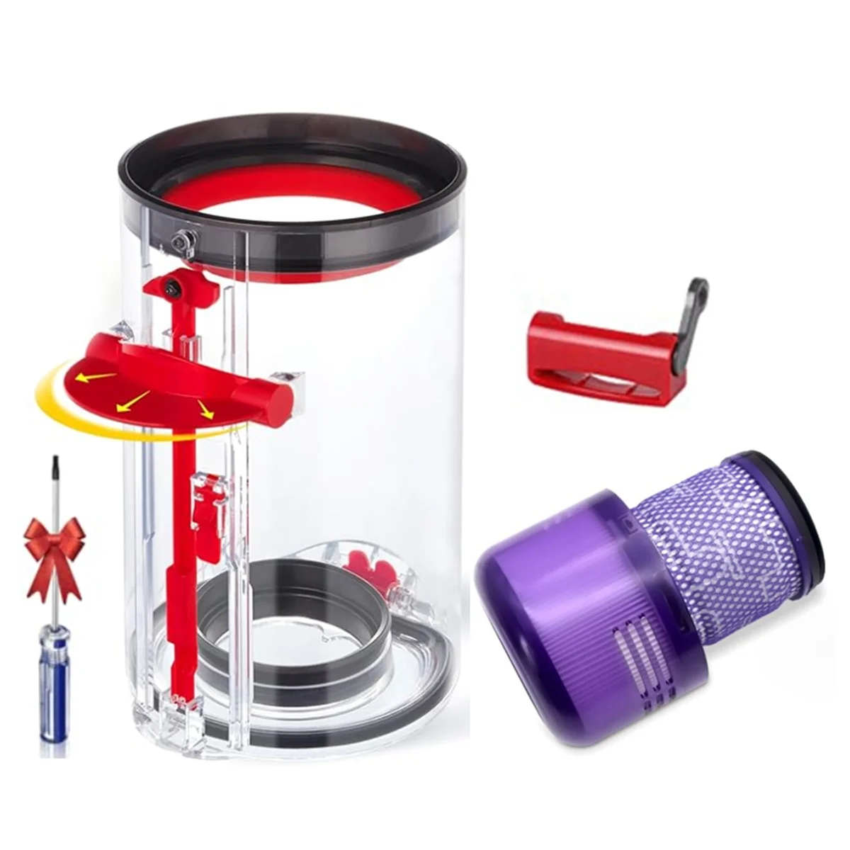 Replacement Kit for V11 V15 SV14 SV15 SV22 Vacuum Cleaner Attachments Dust Bin+HEPA Filter+Switch Button
Replacement Kit for V11 V15 SV14 SV15 SV22 Vacuum Cleaner Attachments Dust Bin+HEPA Filter+Switch Button