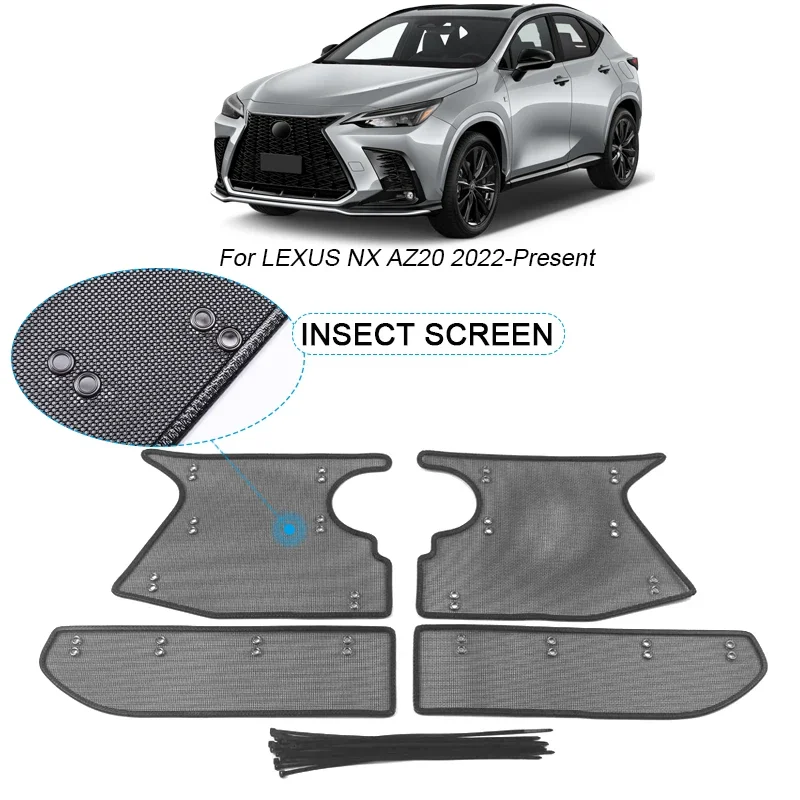 

Car Insect-proof Air Inlet Protect Cover For LEXUS NX AZ20 2022-2025 Airin Insert Net Vent Racing Grill Filter Auto Accessory