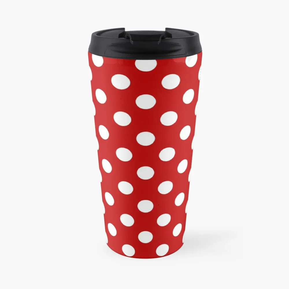 

Red with White Polka Dots Travel Coffee Mug Mug Coffee Cup Luxury Coffee Cup Set Vintage Cup Coffee Cups Set