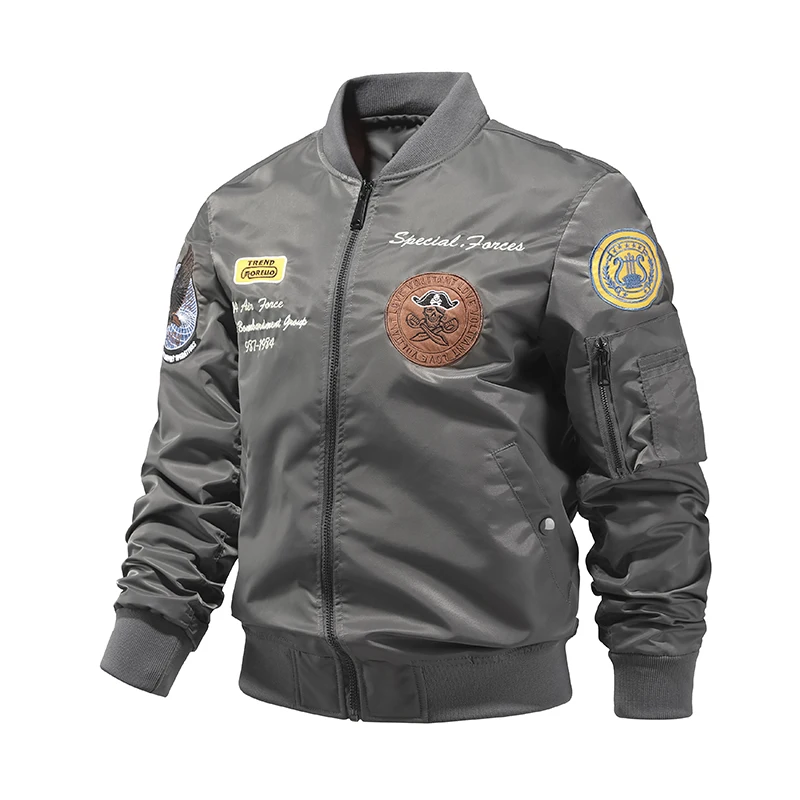 Military Jacket Spring Aviator Men Baseball Jacket Tactical Coat Streetwear Men Vintage Fashion Embroidery Slim Coat Oversized
Military Jacket Spring Aviator Men Baseball Jacket Tactical Coat Streetwear Men Vintage Fashion Embroidery Slim Coat Oversized