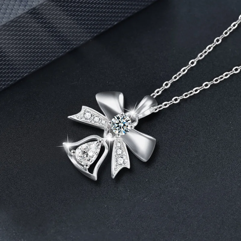 Original 925 Sterling Silver Bow Bell Pendant Christmas Ornament Necklace 0.5Carat Pear Cut Moissanite Clavicle Chain for Women 10 Mallzona S8a05033790054e5eb749cc8c8c0d83c72 Original 925 Sterling Silver Bow Bell Pendant Christmas Ornament Necklace 0.5Carat Pear Cut Moissanite Clavicle Chain for Women Mallzona