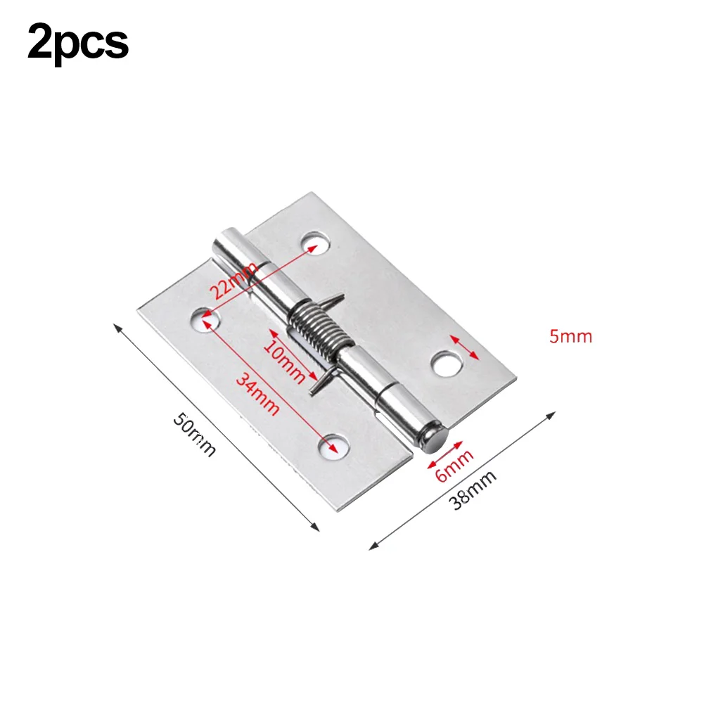 Pair of Stainless Steel Spring Door Hinges Not Adjustable After Fitting Screw Installation Ideal for Internal Hardware Cabinets
Pair of Stainless Steel Spring Door Hinges Not Adjustable After Fitting Screw Installation Ideal for Internal Hardware Cabinets