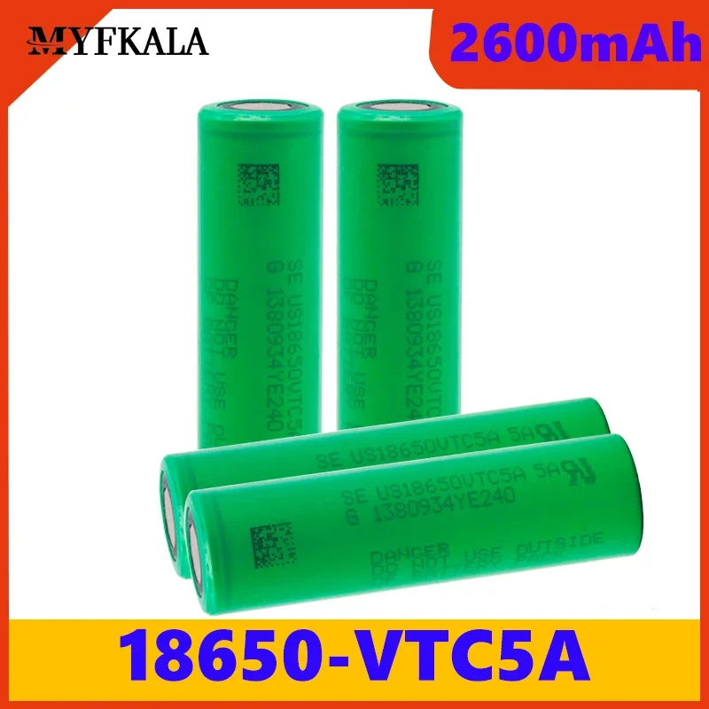 

100% New Original 3.7V 18650 2600mah 30A Original for US18650 VTC5A 3.6V IMR Battery for Toy E-cig Torch Flashlight