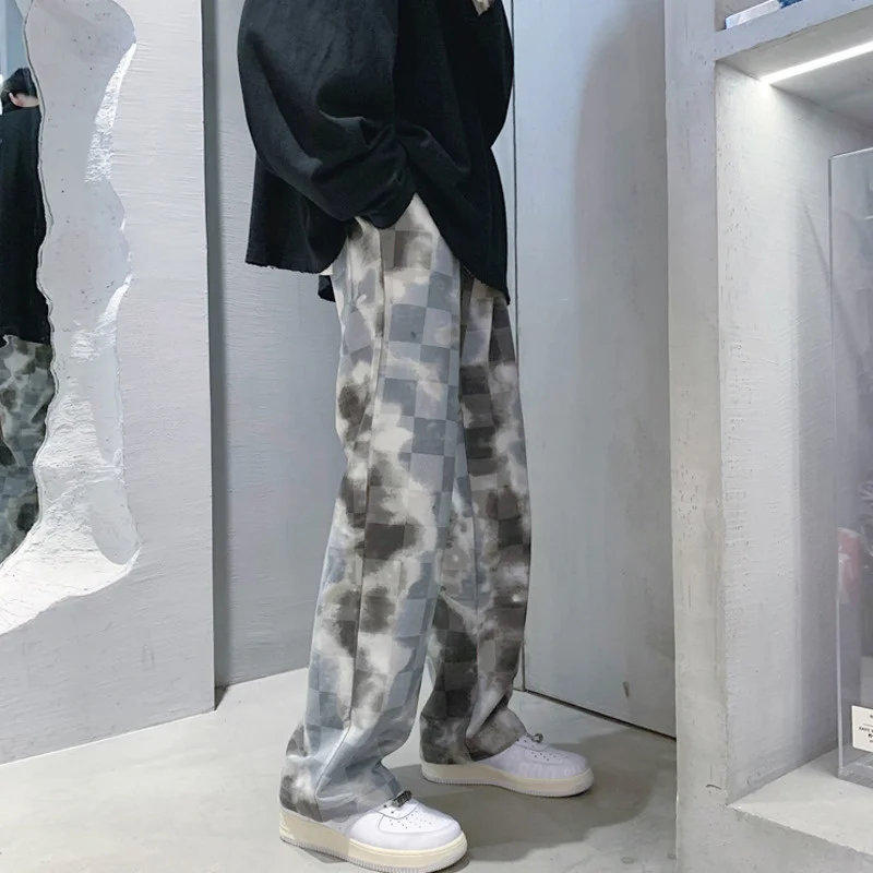 Autumn Plaid Men's Fashion Tie-dye Casual Men Streetwear Loose Hip-hop Straight Pants Mens Trousers Large Size M-5XL
Autumn Plaid Men's Fashion Tie-dye Casual Men Streetwear Loose Hip-hop Straight Pants Mens Trousers Large Size M-5XL
