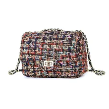 Flower Woolen Autumn and Winter New Plaid Flower Wool Rhombus Chain Shoulder Messenger Bag for Women
Flower Woolen Autumn and Winter New Plaid Flower Wool Rhombus Chain Shoulder Messenger Bag for Women