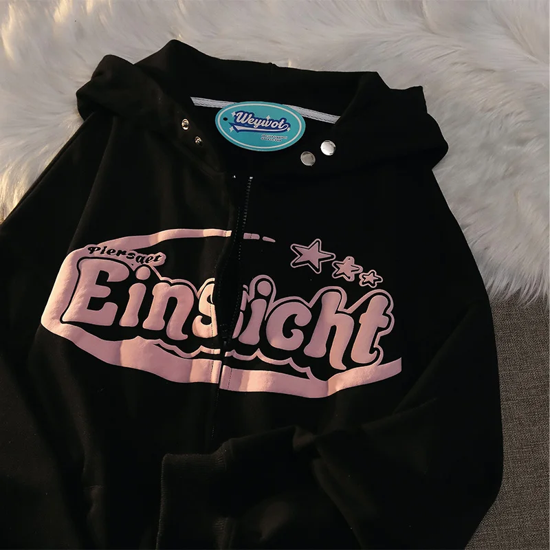 2023 Spring New Niche Letter Foam Cardigan Sweatshirt Men and Women Y2K Personalized All Match Couple Long Sleeve Casual Hoodies
2023 Spring New Niche Letter Foam Cardigan Sweatshirt Men and Women Y2K Personalized All Match Couple Long Sleeve Casual Hoodies