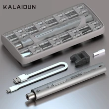 KALAIDUN Professional Electric Screwdriver Set Precision Bits Cordless Electrical Screwdriver With LED Lights Repair Multi-Tools