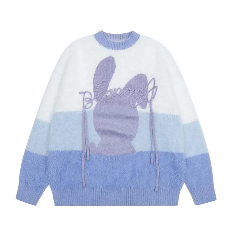 American Vintage Rabbit Printed Sweater Letter Jacquard Contrast Relaxed Loose Round Neck Knit Couple Street Fashion Pullover
American Vintage Rabbit Printed Sweater Letter Jacquard Contrast Relaxed Loose Round Neck Knit Couple Street Fashion Pullover