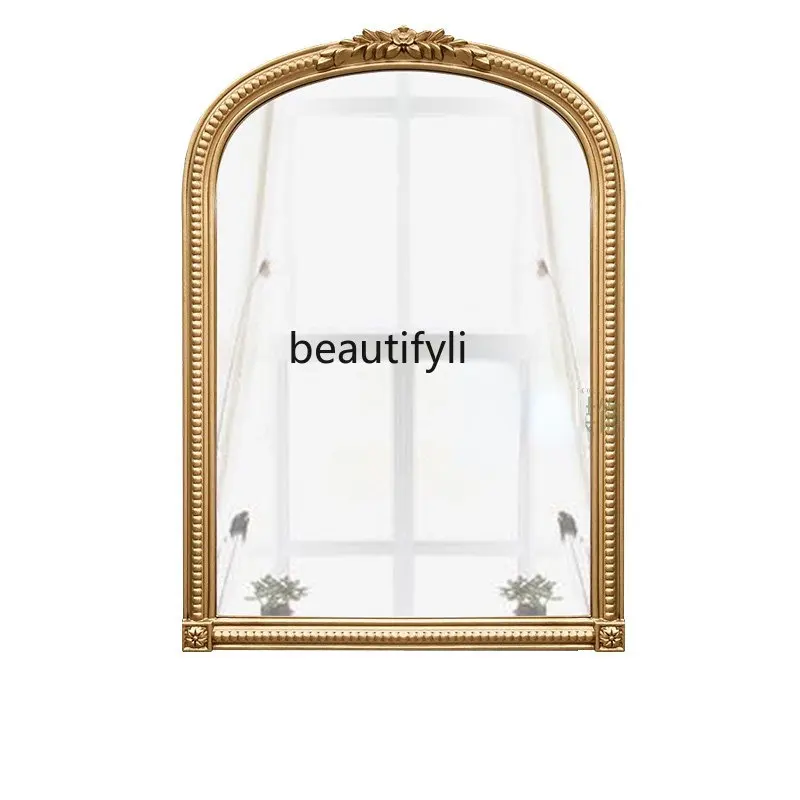 

Zq французское ретро зеркало для макияжа Европейское зеркало для туалетного столика Американское Зеркало декоративное зеркало для камина