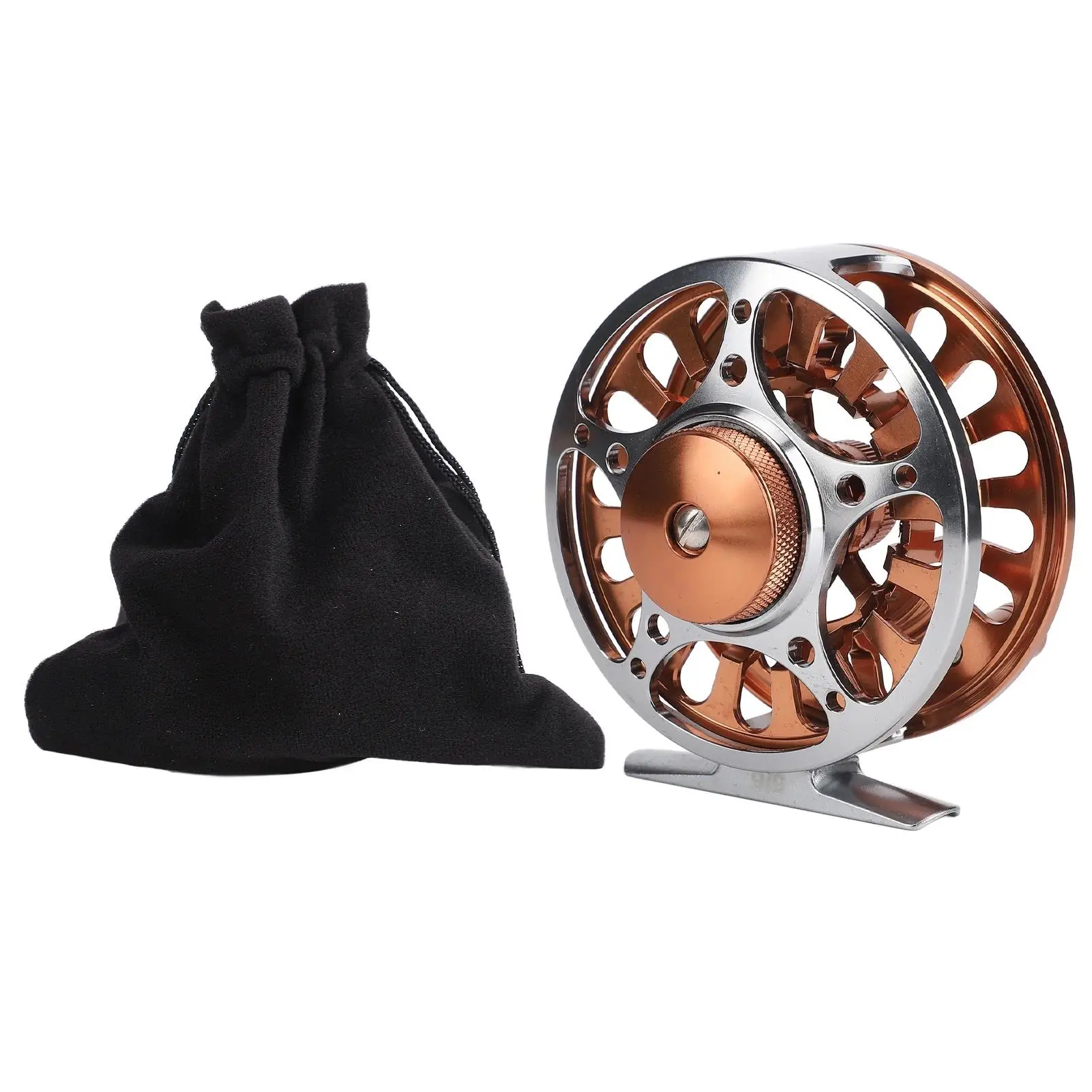 Aluminium Alloy Fly Reel with Instant Braking System, Center Brake & Storage Bag for outdoor Fishing
Aluminium Alloy Fly Reel with Instant Braking System, Center Brake & Storage Bag for outdoor Fishing