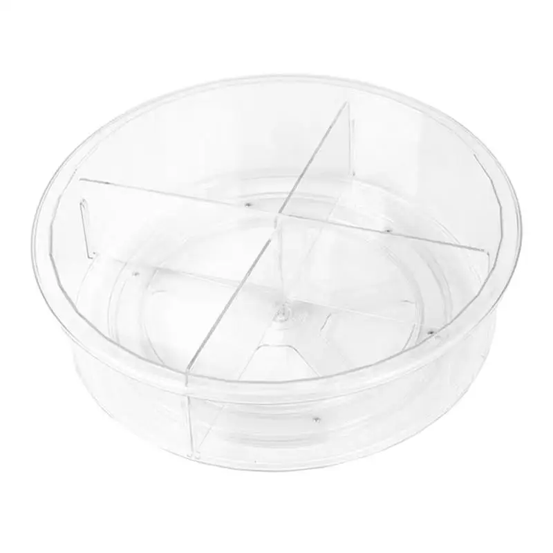 

Rotatable Organizers Clear Cylindrical Spice Racks Rotatable Turntables Household Products For Spices Sauces Beverages Snacks