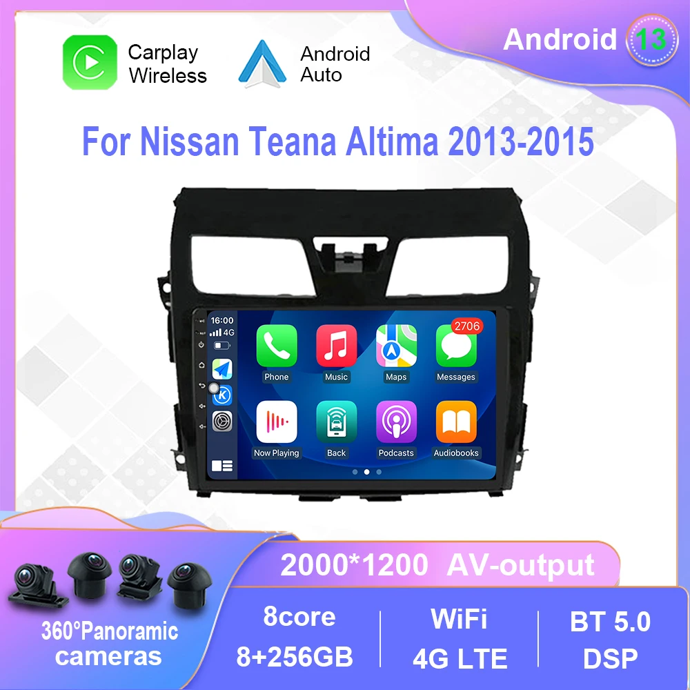 Android 12.0 For Nissan Teana Altima 2013-2015 Car Radio Multimedia Video Player Navigation stereo GPS Carplay No 2din 2 din dvd
Android 12.0 For Nissan Teana Altima 2013-2015 Car Radio Multimedia Video Player Navigation stereo GPS Carplay No 2din 2 din dvd