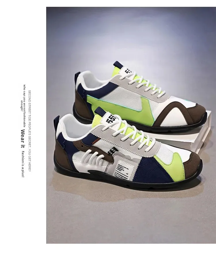 Low-Top Men's Casual Shoes Breathable Retro Sporty Style Summer New Fashion Trendy Bean Board Shoes Comfortable Rubber Sole Low-Top Men's Casual Shoes Breathable Retro Sporty Style Summer New Fashion Trendy Bean Board Shoes Comfortable Rubber Sole