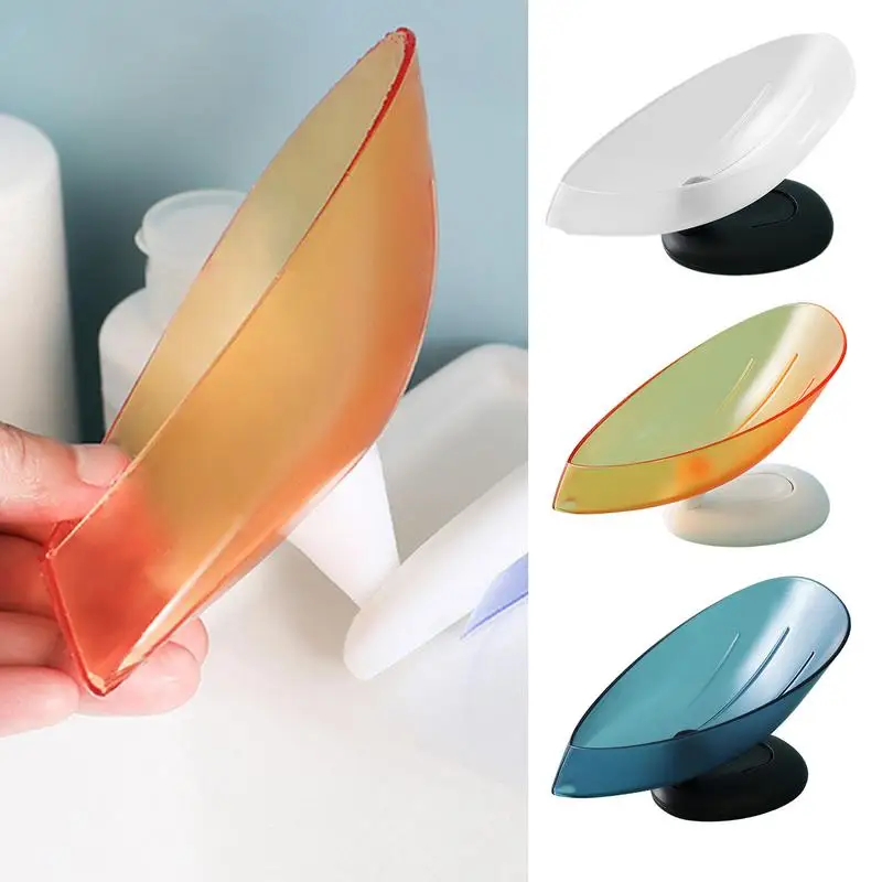 Suction Cup Soap Dish Box For Bathroom Shower Soap Holder With Drain Portable Leaf Shape Toilet Laundry Soap Rack Tray For Basin
Suction Cup Soap Dish Box For Bathroom Shower Soap Holder With Drain Portable Leaf Shape Toilet Laundry Soap Rack Tray For Basin
