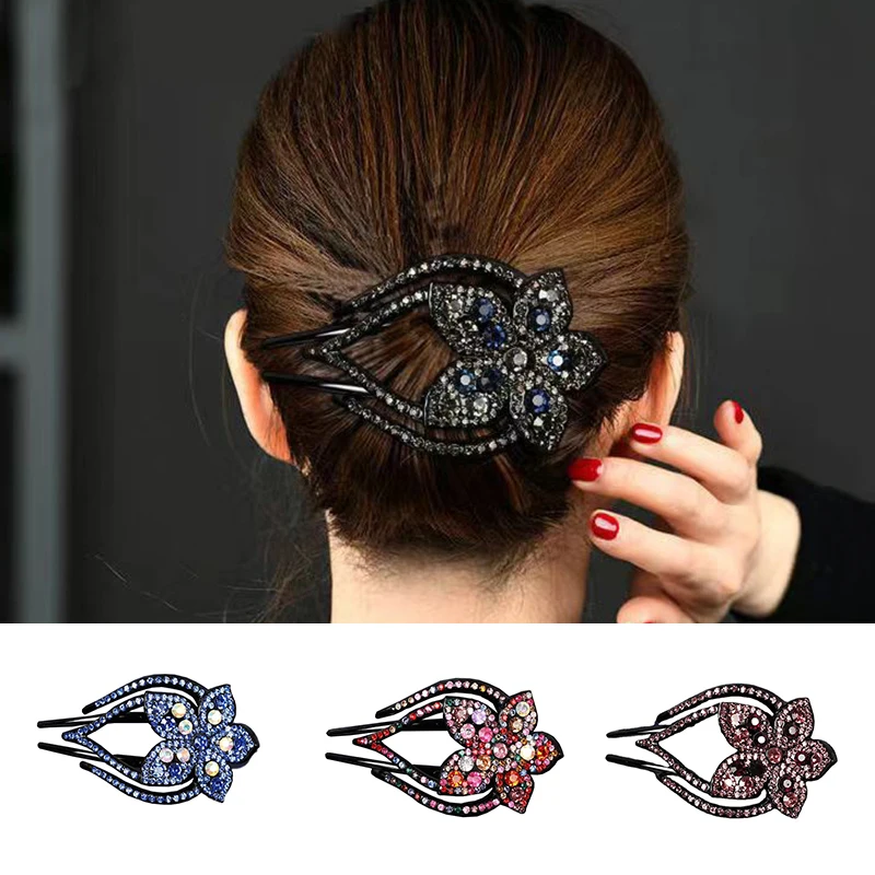 Rhinestone Beaded Hair Clip Shiny Hair Claw Barrettes Retro Headwear Three Teeth Ponytail Clip Hair Comb Hair Accessories
Rhinestone Beaded Hair Clip Shiny Hair Claw Barrettes Retro Headwear Three Teeth Ponytail Clip Hair Comb Hair Accessories