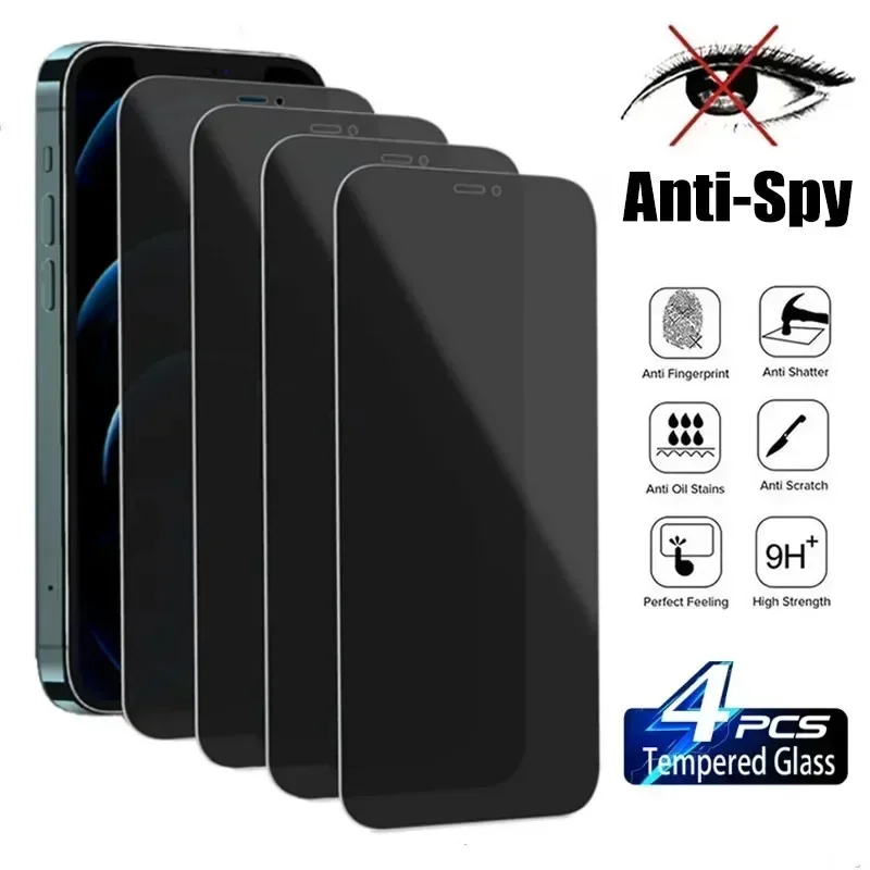 4 шт. Защитные пленки для IPhone 15 12 13 14 Pro Max Mini 7 8 Plus, противошпионское закаленное стекло для IPhone 11 Pro XS MAX XR
4 шт. Защитные пленки для IPhone 15 12 13 14 Pro Max Mini 7 8 Plus, противошпионское закаленное стекло для IPhone 11 Pro XS MAX XR
