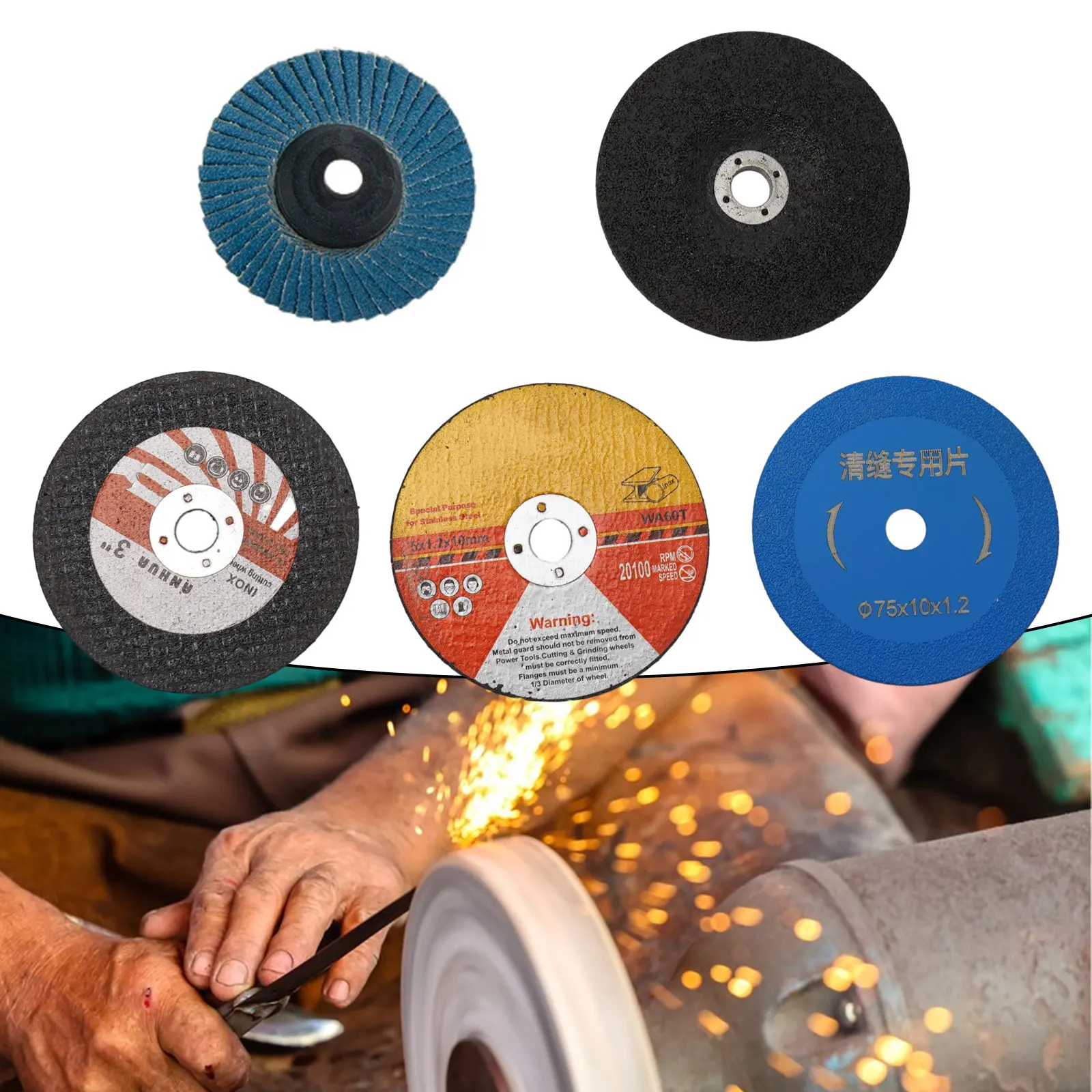 5pcs 75mm Flap Discs Sanding Discs HSS Cutting Disc Diamond Blade Angle Grinder Accessories For Cutting Wood Metal Plastic
5pcs 75mm Flap Discs Sanding Discs HSS Cutting Disc Diamond Blade Angle Grinder Accessories For Cutting Wood Metal Plastic