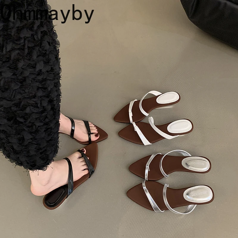 Женские шлепанцы на каблуке, модные уличные пляжные сандалии с узкими ремешками, лето 2024
Женские шлепанцы на каблуке, модные уличные пляжные сандалии с узкими ремешками, лето 2024