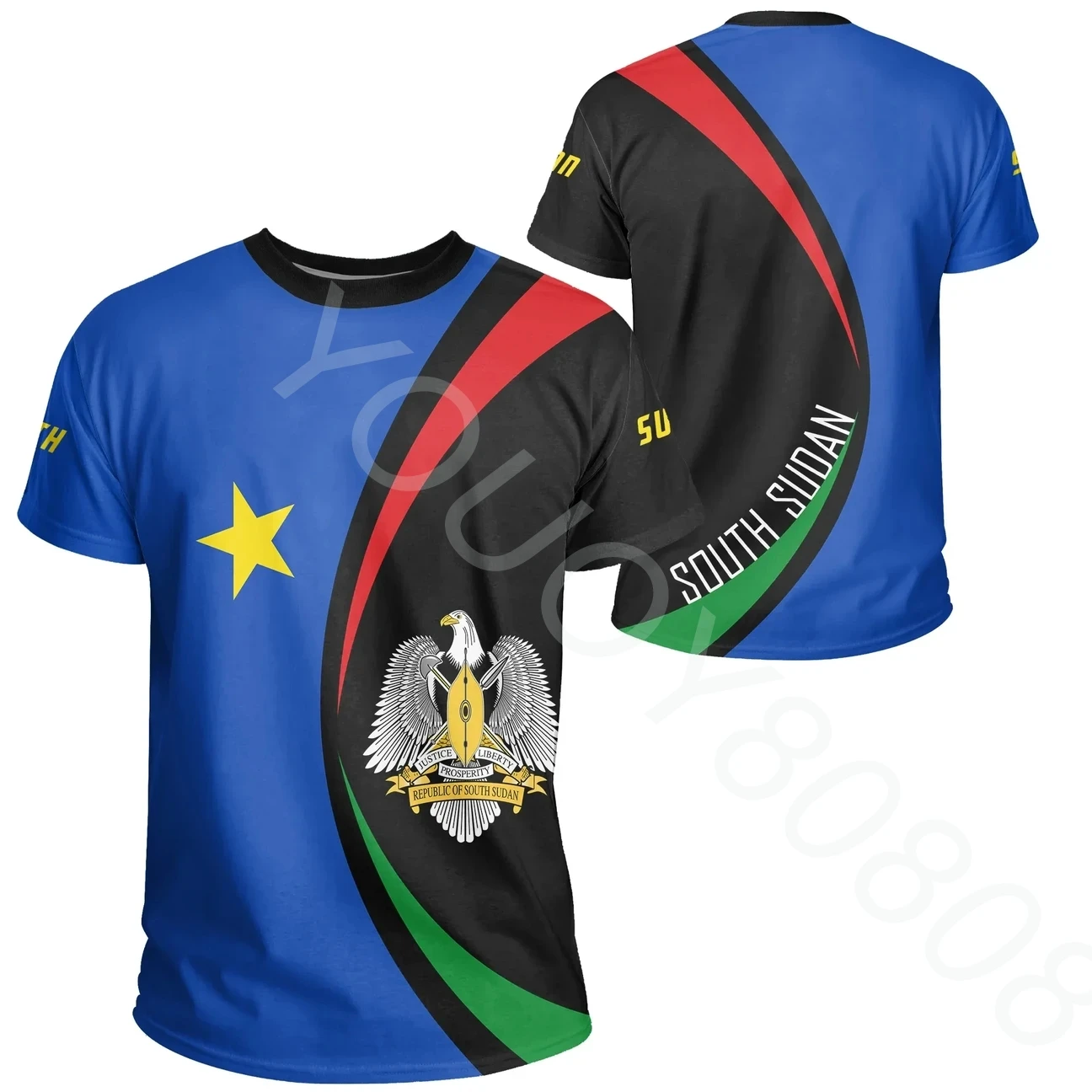 New Sweatshirt Printing African Region T-Shirt South Sudan T-Shirt - Round Style Men's Casual Street Tops
New Sweatshirt Printing African Region T-Shirt South Sudan T-Shirt - Round Style Men's Casual Street Tops