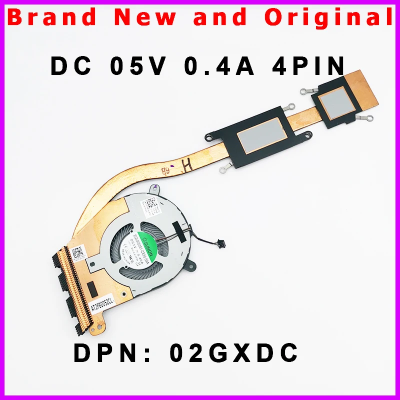 New Laptop CPU Heatsink Cooler Fan Radiator For DELL Latitude 5400 5401 5402 5405 02GXDC 0T9T4M EG50050S1-CE90-S9A DC 5V 0.4A New Laptop CPU Heatsink Cooler Fan Radiator For DELL Latitude 5400 5401 5402 5405 02GXDC 0T9T4M EG50050S1-CE90-S9A DC 5V 0.4A