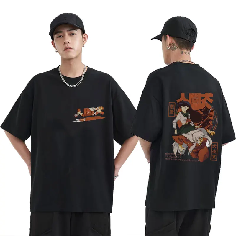 Anime Inuyasha Higurashi Kagome Double Sided Graphic T-shirt Men Women Manga Casual Cotton Tshirt Men's Fashion Loose T Shirts
Anime Inuyasha Higurashi Kagome Double Sided Graphic T-shirt Men Women Manga Casual Cotton Tshirt Men's Fashion Loose T Shirts