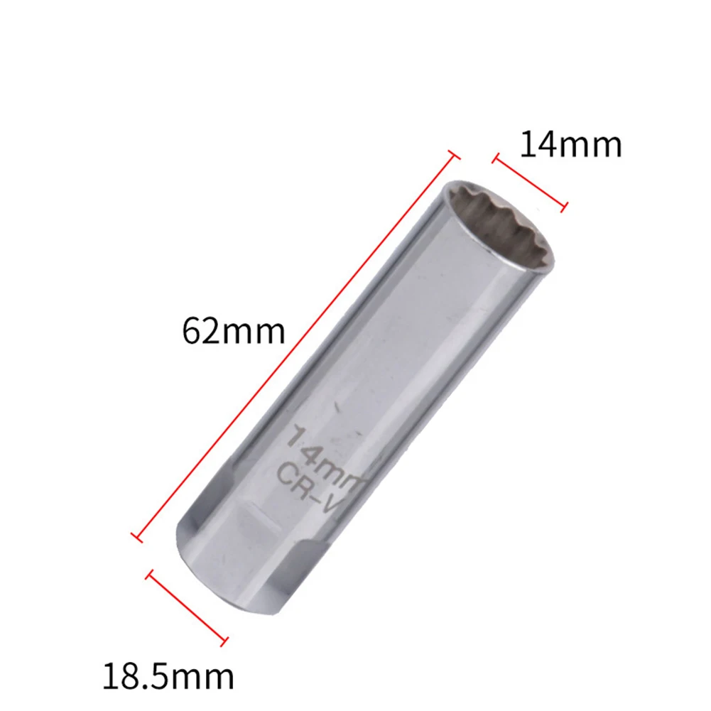 Spark Plug Socket 14mm 16mm Connector 3/8 Inch Drives 12 Point Chrome Steel Spark Plug Sleeve Wrench Spring Clips Removal Tool
Spark Plug Socket 14mm 16mm Connector 3/8 Inch Drives 12 Point Chrome Steel Spark Plug Sleeve Wrench Spring Clips Removal Tool