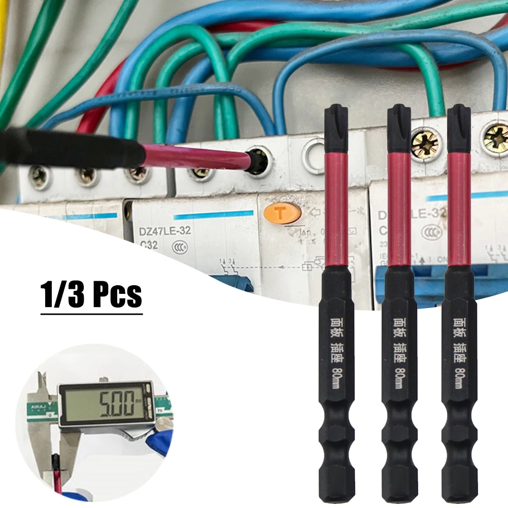 1/3pcs FPH2 80mm Magnetic Special Slotted Cross Screwdriver Bit Black & Red For Electrician Switch With Hardness Up To HRC63 °
1/3pcs FPH2 80mm Magnetic Special Slotted Cross Screwdriver Bit Black & Red For Electrician Switch With Hardness Up To HRC63 °