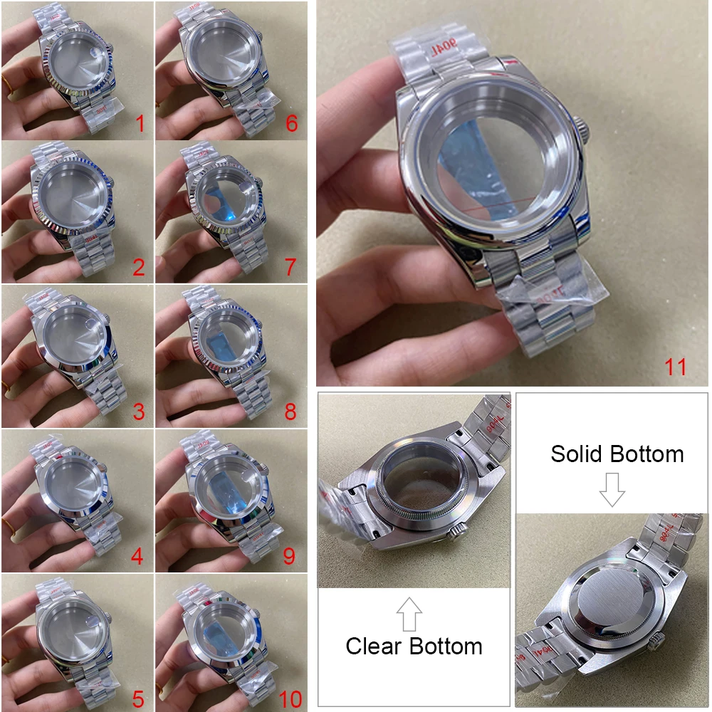 New Ball Belt Watchband Sapphire Glass for NH35 Case, 36mm 39mm Stainless Steel Watch Case Strap Set, for NH35 NH36 4R Movement
New Ball Belt Watchband Sapphire Glass for NH35 Case, 36mm 39mm Stainless Steel Watch Case Strap Set, for NH35 NH36 4R Movement